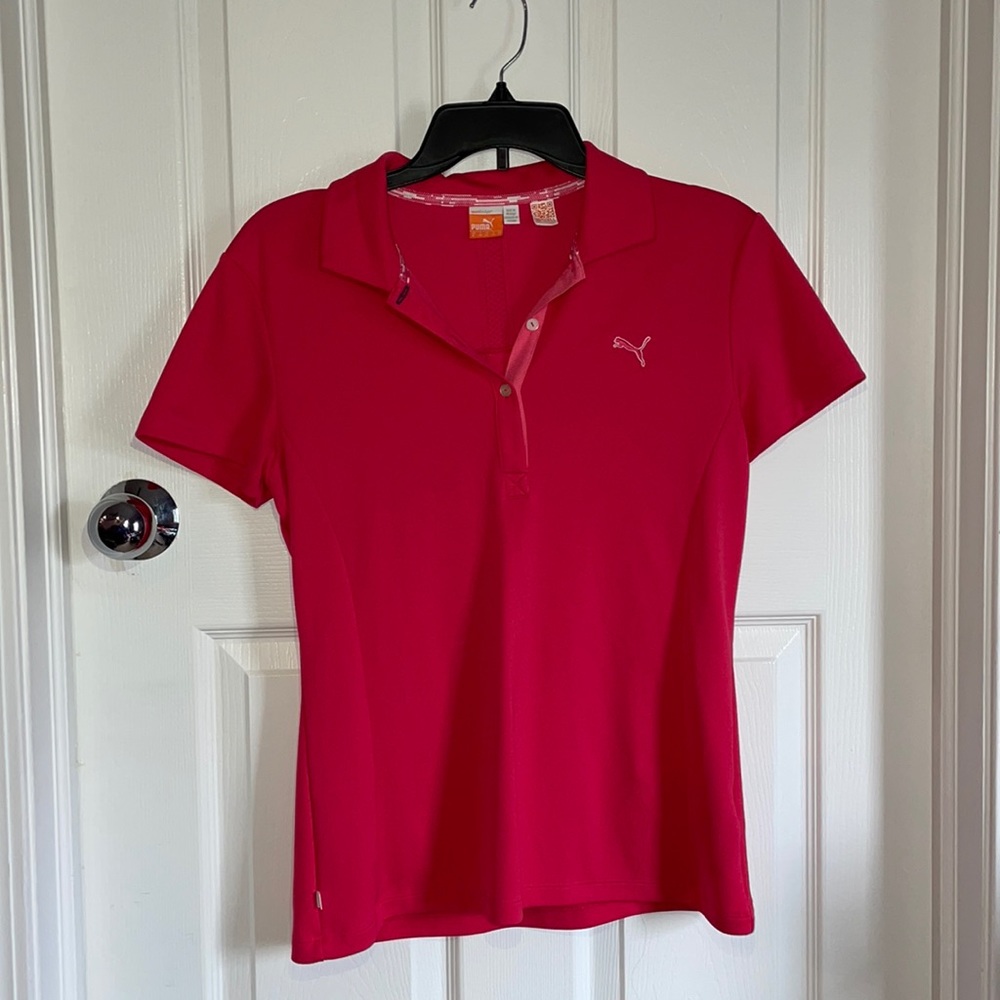 PUMA collared golf polo shirt